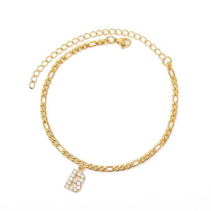 "Initial" Anklet - SophiaJewels